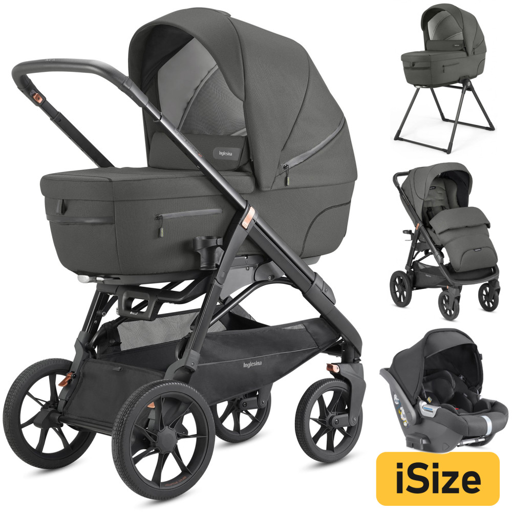Коляска 4 в 1 Inglesina Aptica XT Charcoal Grey - автокресло Darwin i-Size