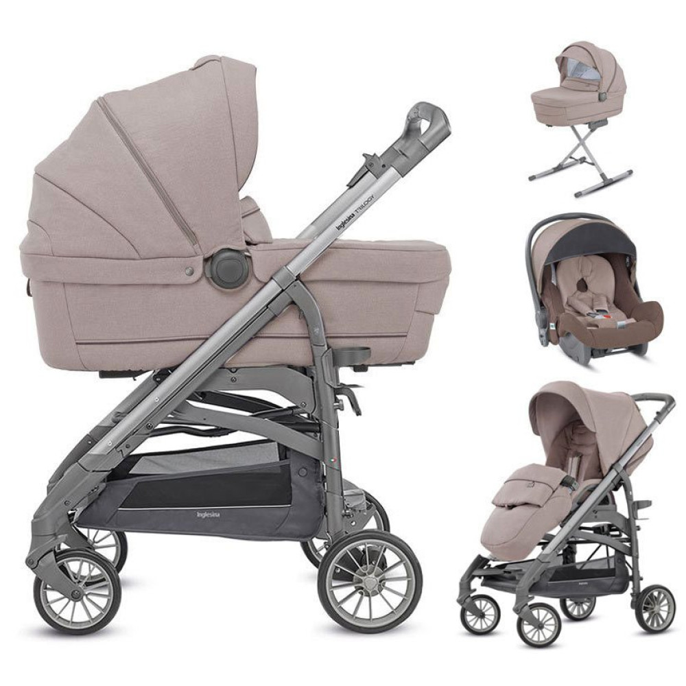 Коляска 4 в 1 Inglesina Trilogy Alpaca beige (Инглезина Трилоджи)