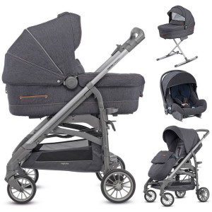 Коляска 4 в 1 Inglesina Trilogy Village denim (Инглезина Трилоджи)