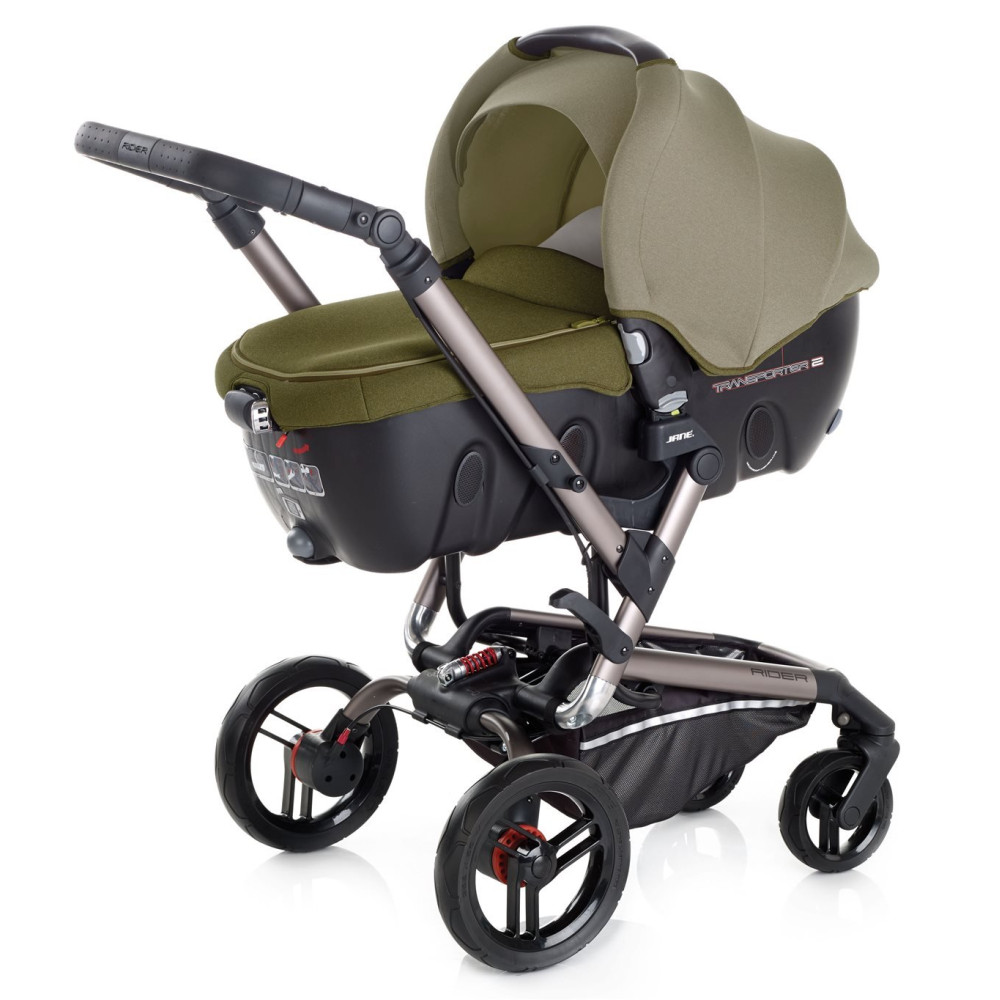 Коляска 2 в 1 Jane Rider Coche Cuco Lite Woods зелёный