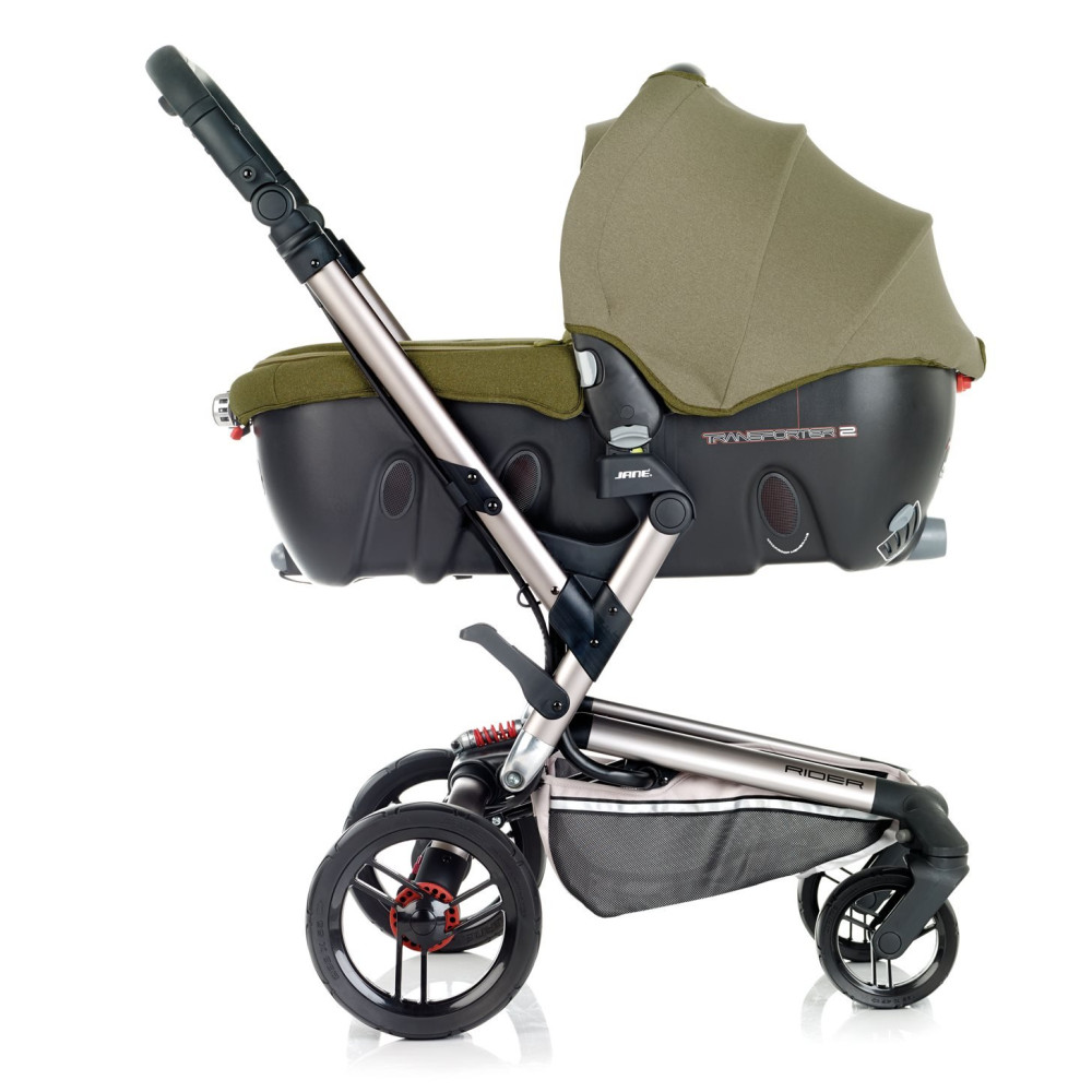 Коляска 2 в 1 Jane Rider Coche Cuco Lite Woods зелёный
