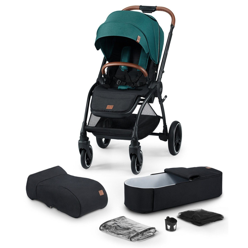 Коляска 2 в 1 Kinderkraft Evolution Cocoon Midnight Green