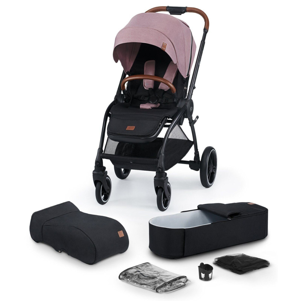 Коляска 2 в 1 Kinderkraft Evolution Cocoon Marvelous Pink