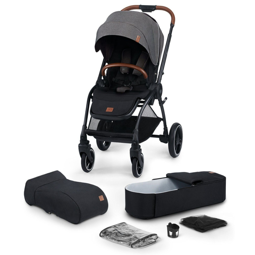 Коляска 2 в 1 Kinderkraft Evolution Cocoon Platinum Gray