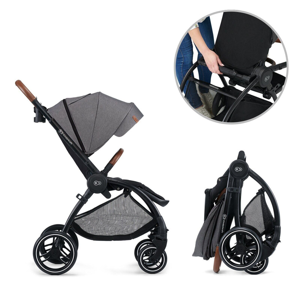 Коляска 2 в 1 Kinderkraft Evolution Cocoon Platinum Gray
