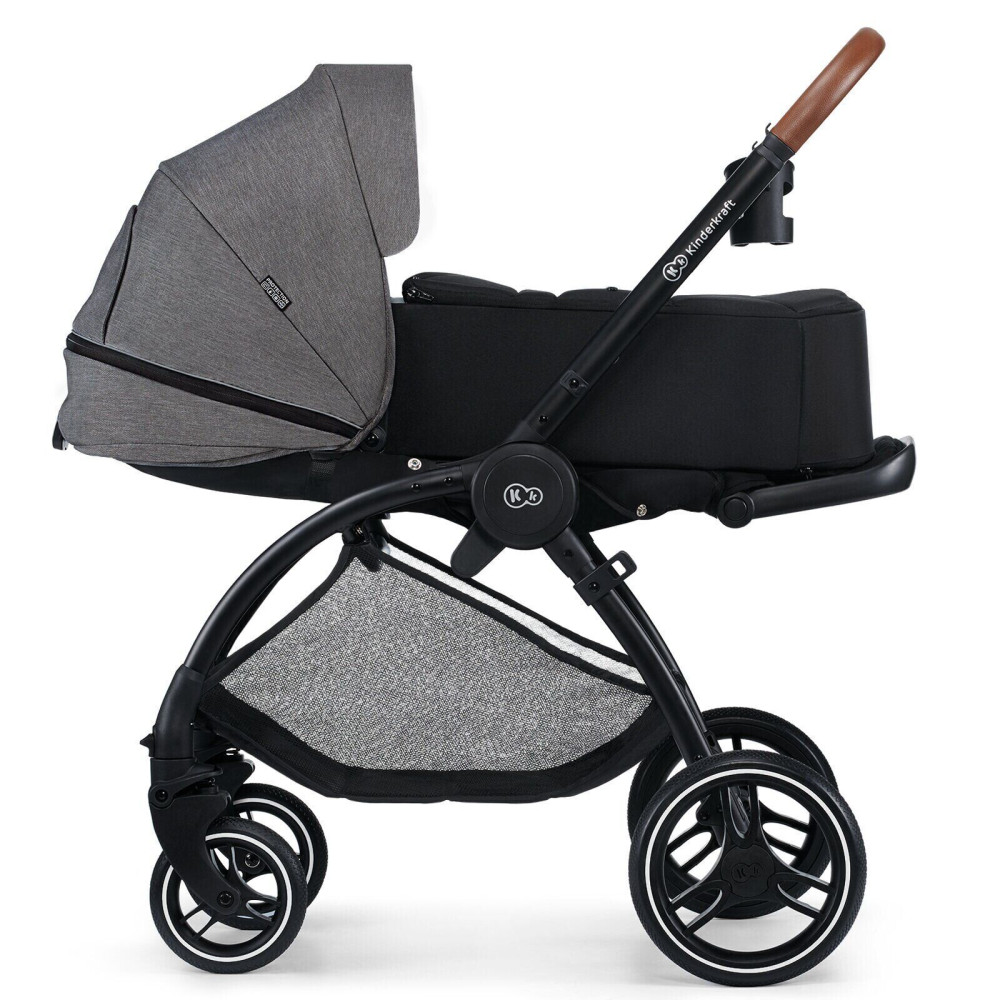 Коляска 2 в 1 Kinderkraft Evolution Cocoon Platinum Gray