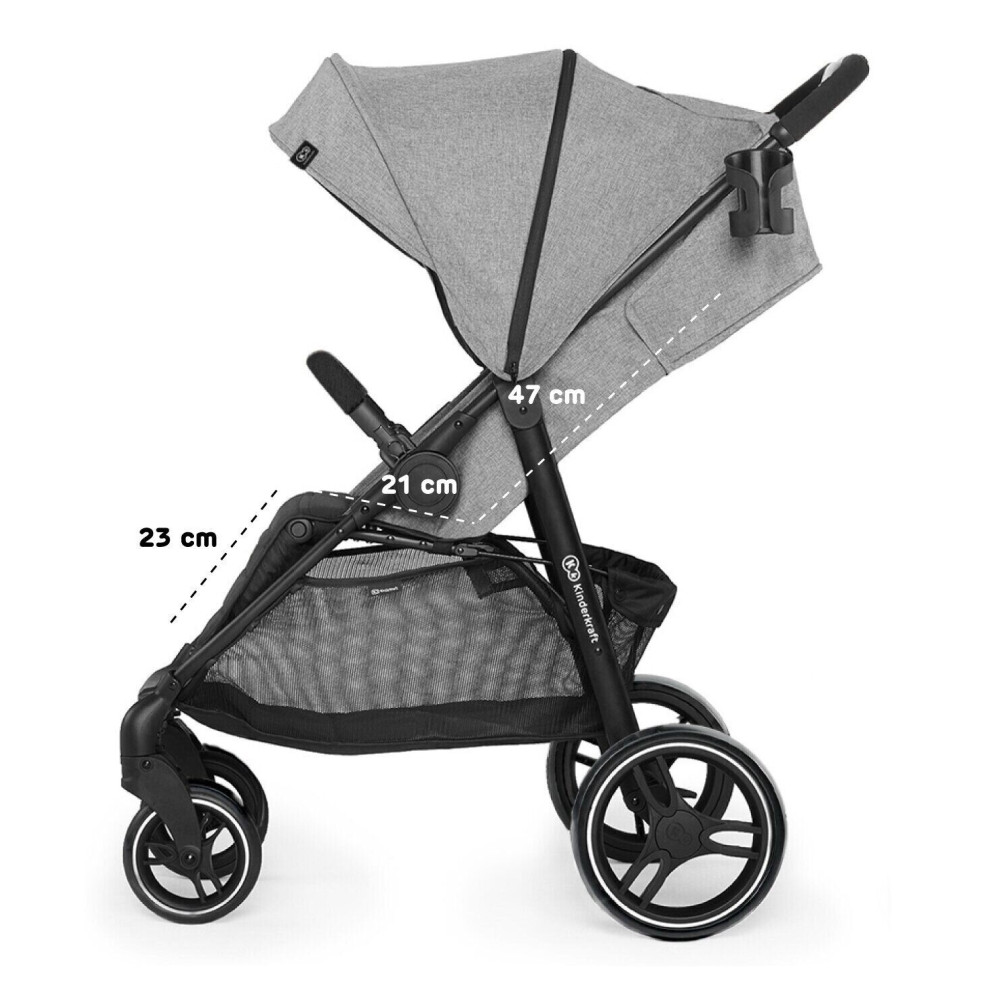 Прогулянкова коляска Kinderkraft Grande City Grey Прогулянкова коляска Kinderkraft Grande City Grey