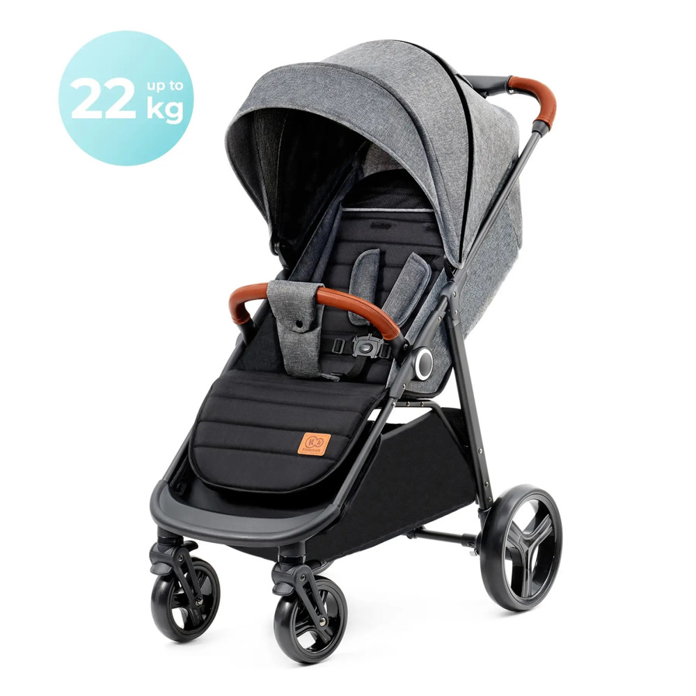 Прогулочная коляска Kinderkraft Grande Plus Grey (KSGRAN00GRY0000)