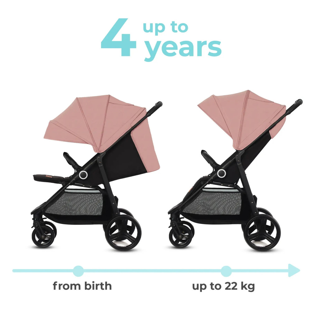 Прогулочная коляска Kinderkraft Grande Plus Grey (KSGRAN00GRY0000)
