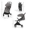 Kinderkraft Indy 2 - легкая прогулочная коляска для путешествий • Grey (KSINDY00GRY0000)
