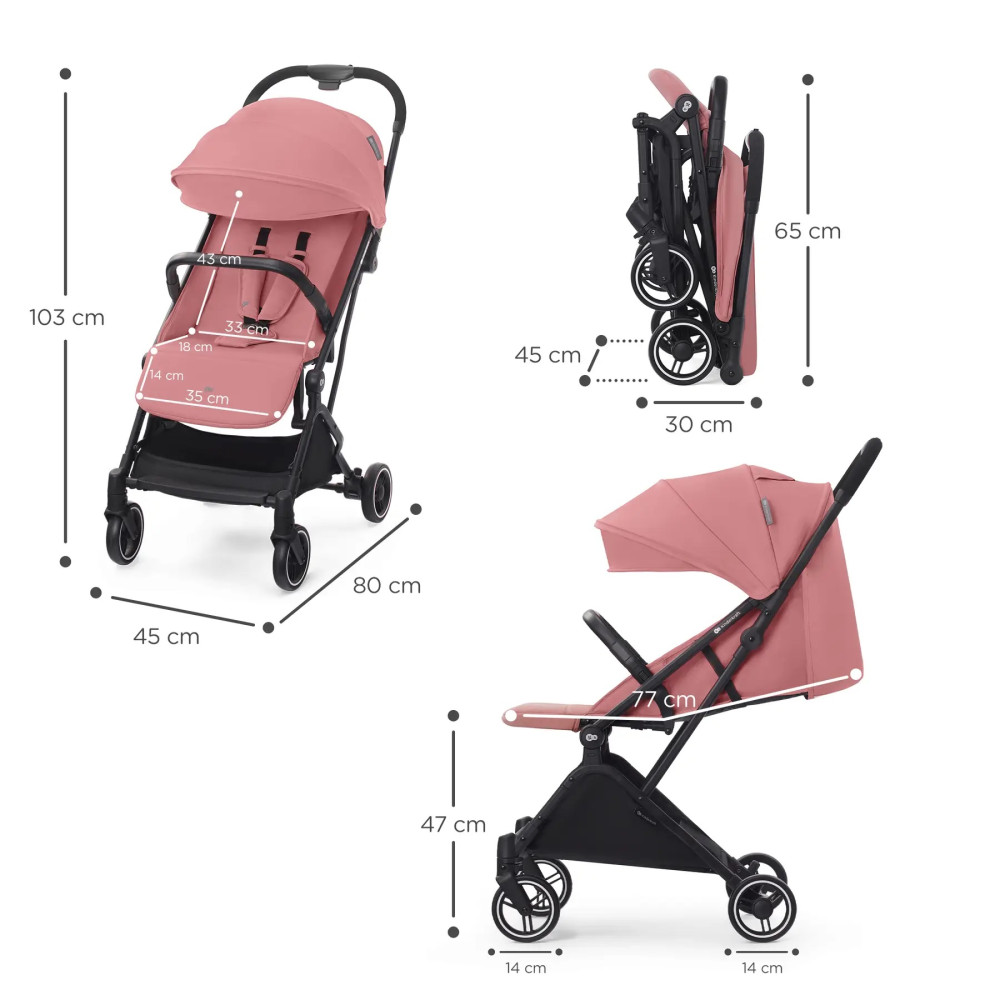 Kinderkraft Indy 2 - легка прогулянкова коляска для подорожей • Dhalia Pink (KSINDY00PNK0000) Kinderkraft Indy 2 - легка прогулянкова коляска для подорожей • Dhalia Pink (KSINDY00PNK0000)