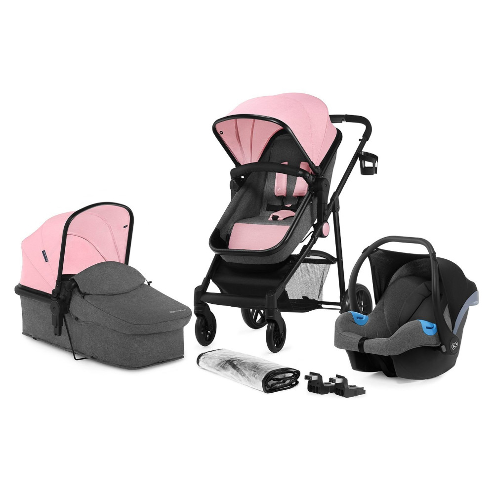 Коляска 3 в 1 Kinderkraft Juli Pink (KKWJULIPNK3000)