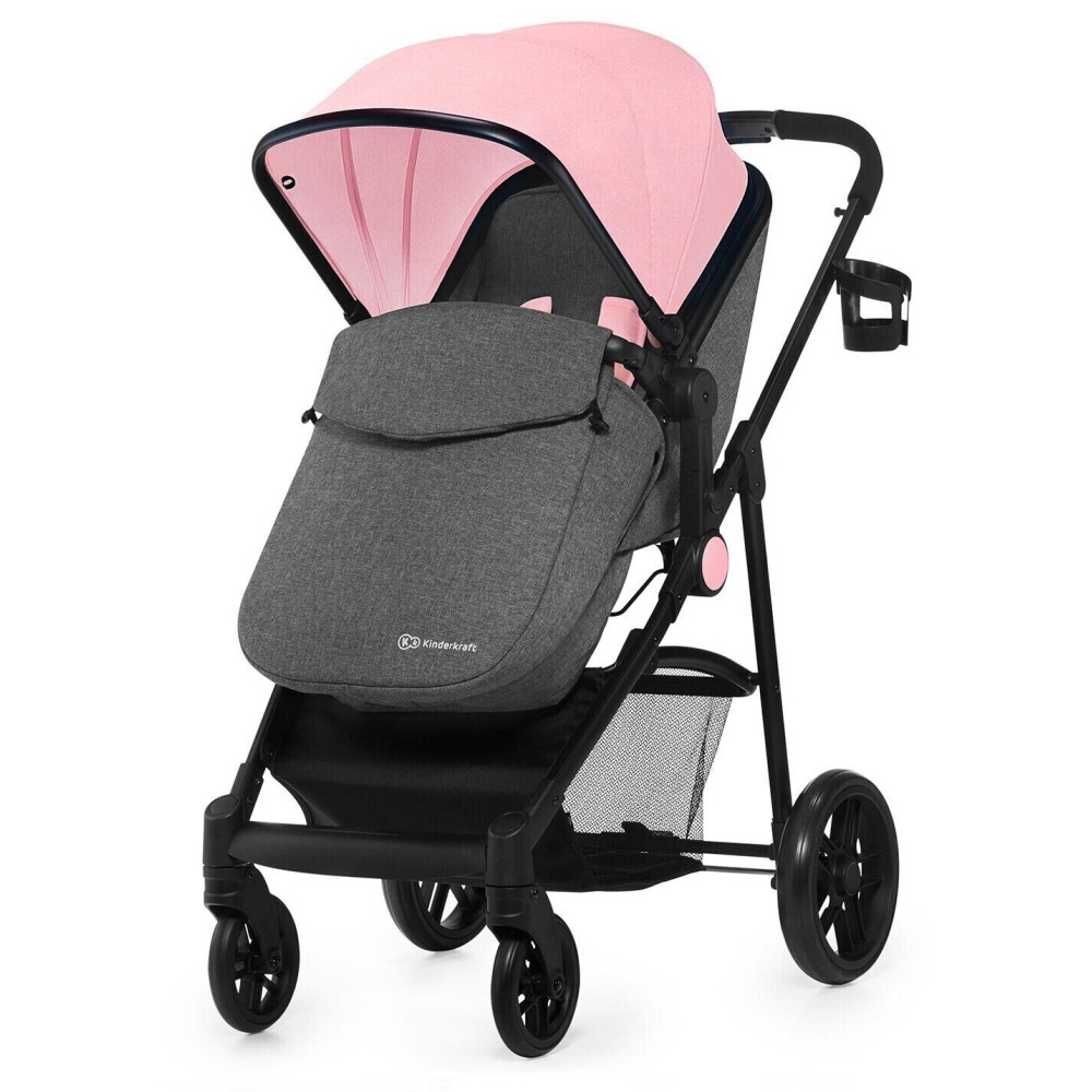 Коляска 3 в 1 Kinderkraft Juli Pink (KKWJULIPNK3000)