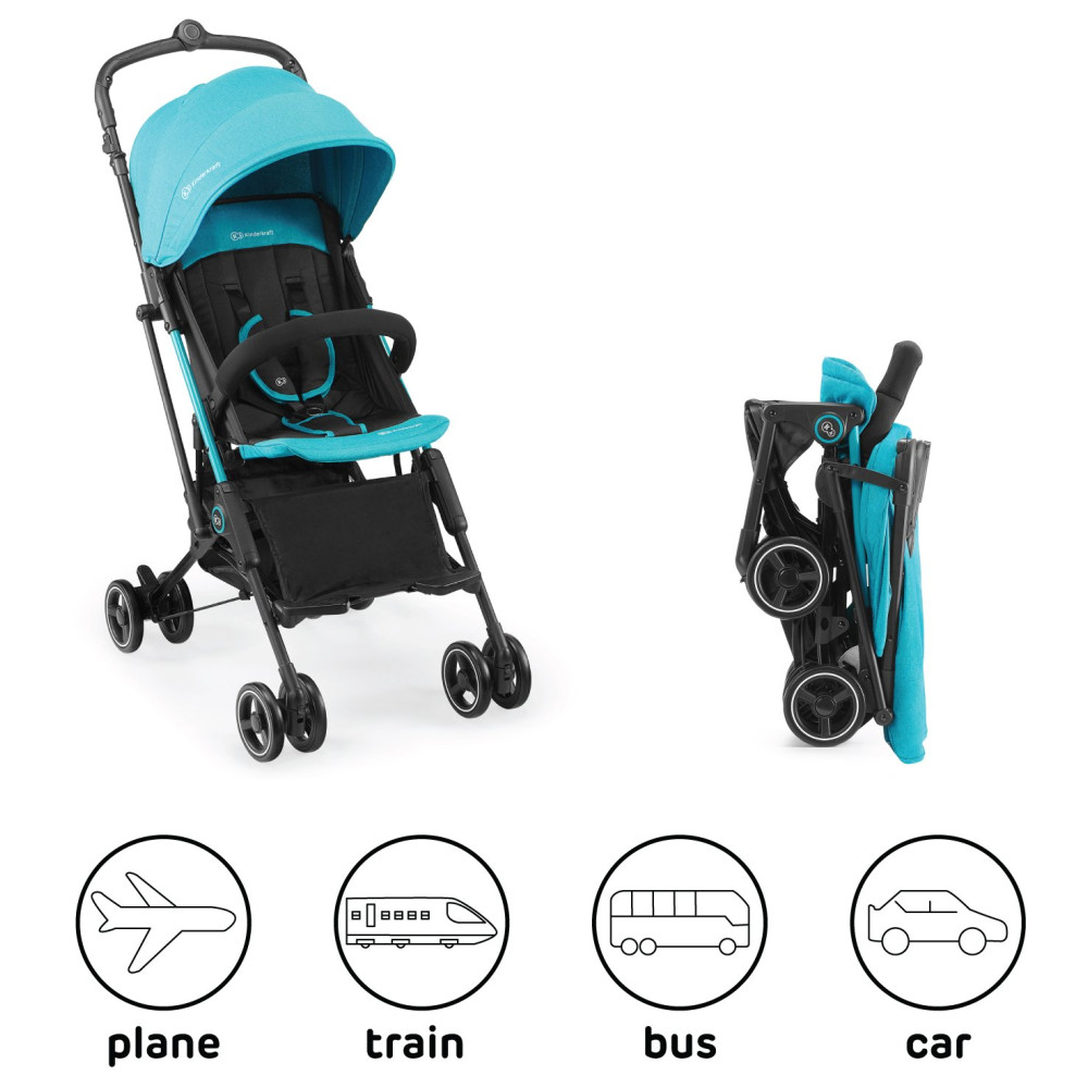 Прогулянкова коляска Kinderkraft Mini Dot Turquoise