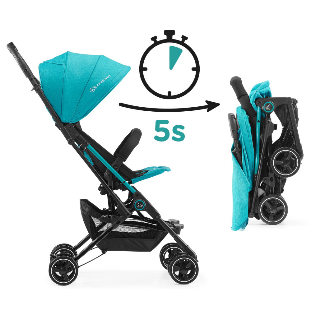 Прогулянкова коляска Kinderkraft Mini Dot Turquoise