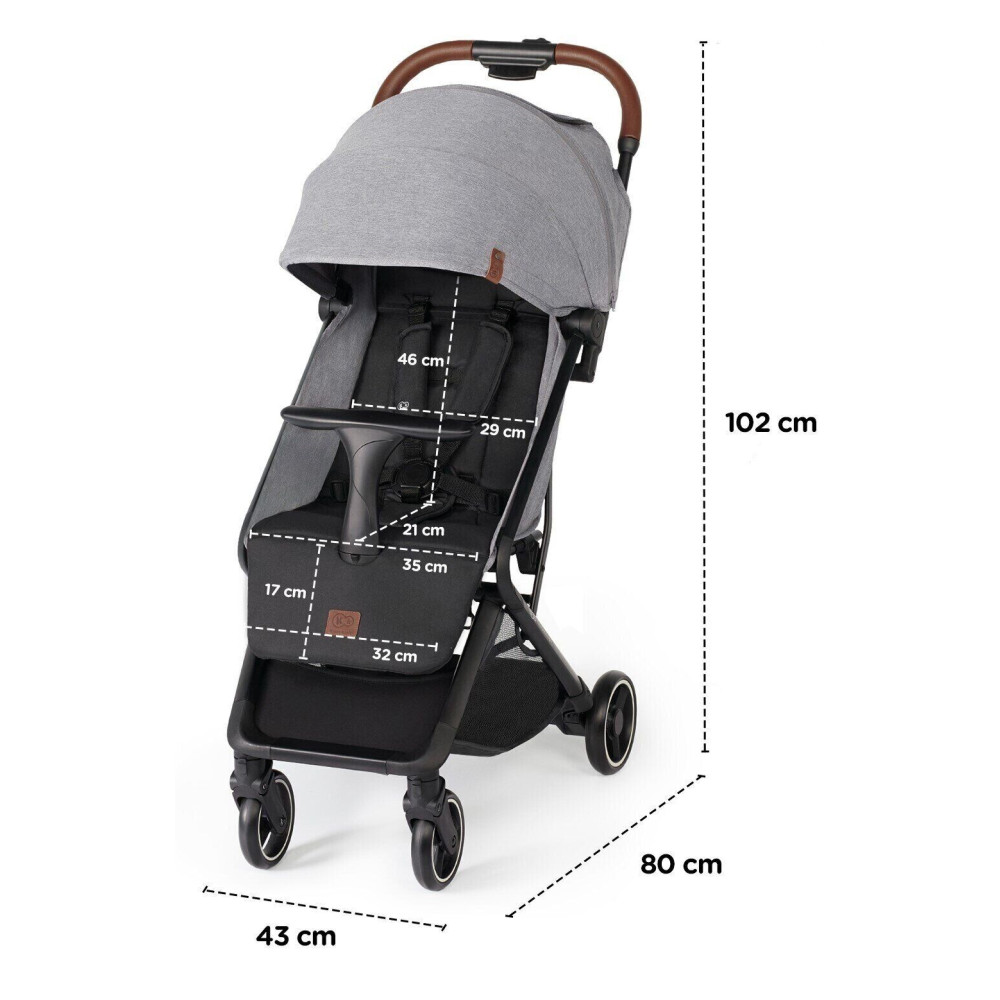 Прогулянкова коляска Kinderkraft Nubi Gray