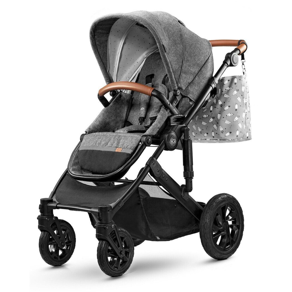 Коляска 2 в 1 Kinderkraft Prime Gray + Mommy Bag Коляска 2 в 1 Kinderkraft Prime Gray + Mommy Bag