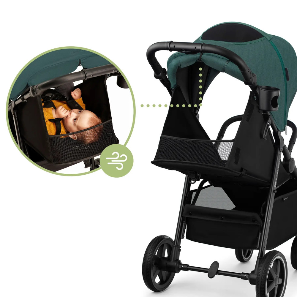 Прогулянкова коляска Kinderkraft Route Green (KSROUT00GRE0000)