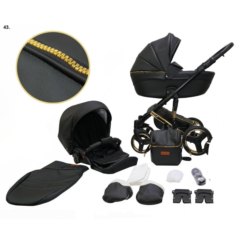 Коляска 2 в 1 Mikrus Onyx 43