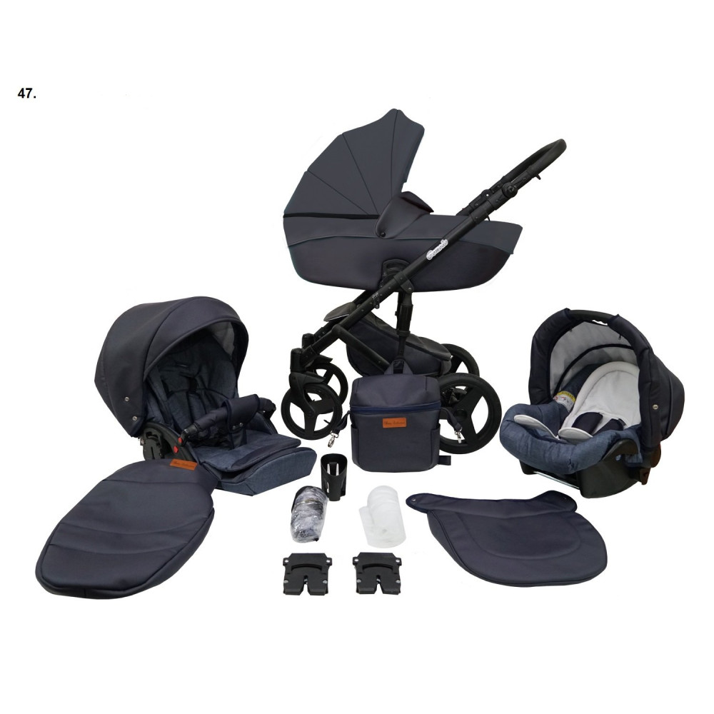 Коляска 2 в 1 Mikrus Onyx 47