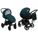 Коляска 2 в 1 Mikrus Viva 08 зеленая ткань