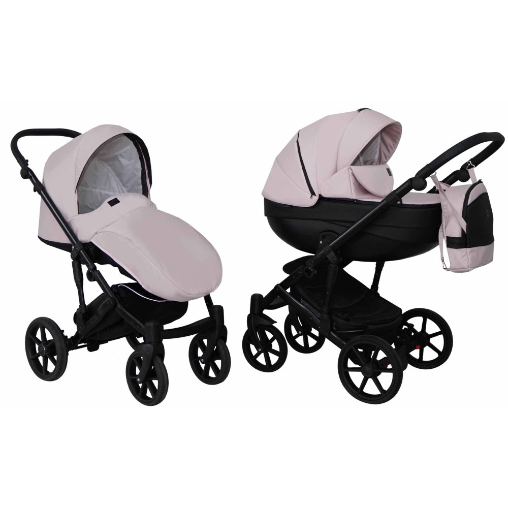 Коляска 2 в 1 Mikrus Viva Sport  4 рожева тканина