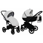 Коляска 2 в 1 Mikrus Viva Sport 10 белая кожа