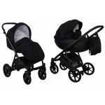 Коляска 2 в 1 Mikrus Viva 06 черная ткань