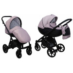 Коляска 2 в 1 Mikrus Viva 03 баклажан ткань 
