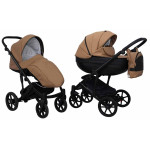 Коляска 2 в 1 Mikrus Viva Sport 11 бежевая кожа