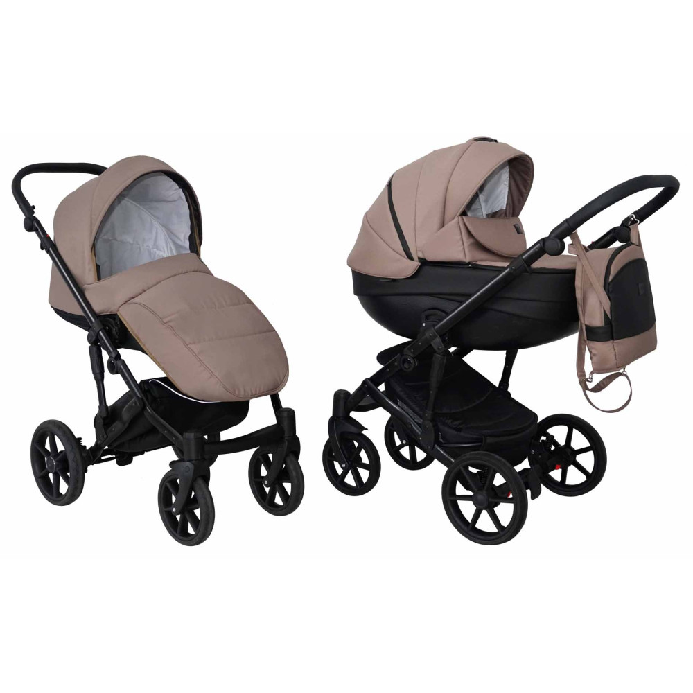 Коляска 2 в 1 Mikrus Viva Sport 2 бежева тканина