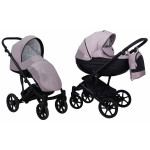 Коляска 2 в 1 Mikrus Viva Sport 3 баклажан ткань