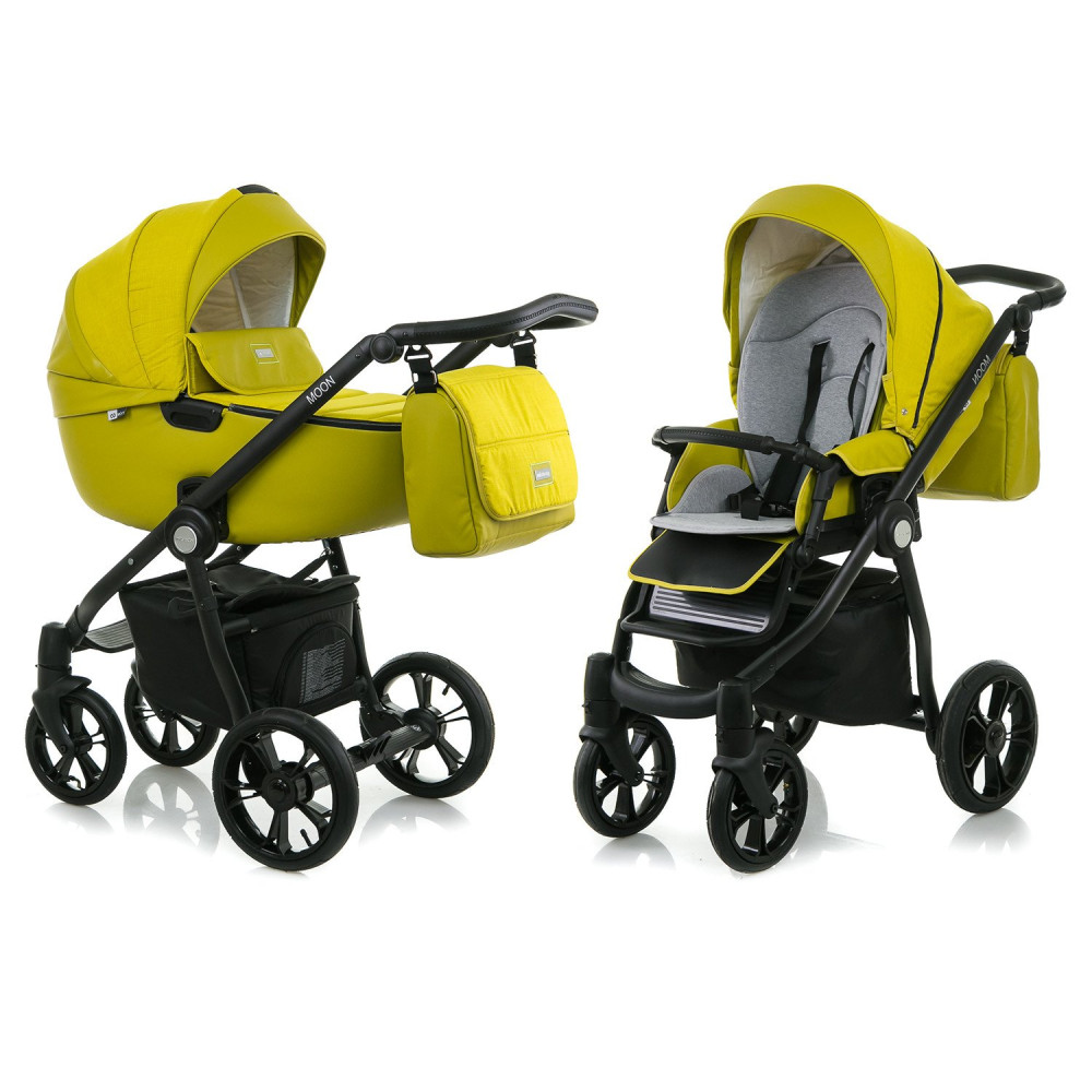 Коляска 2 в 1 Mioobaby Moon Yellow Melon (Міобебі Мун)