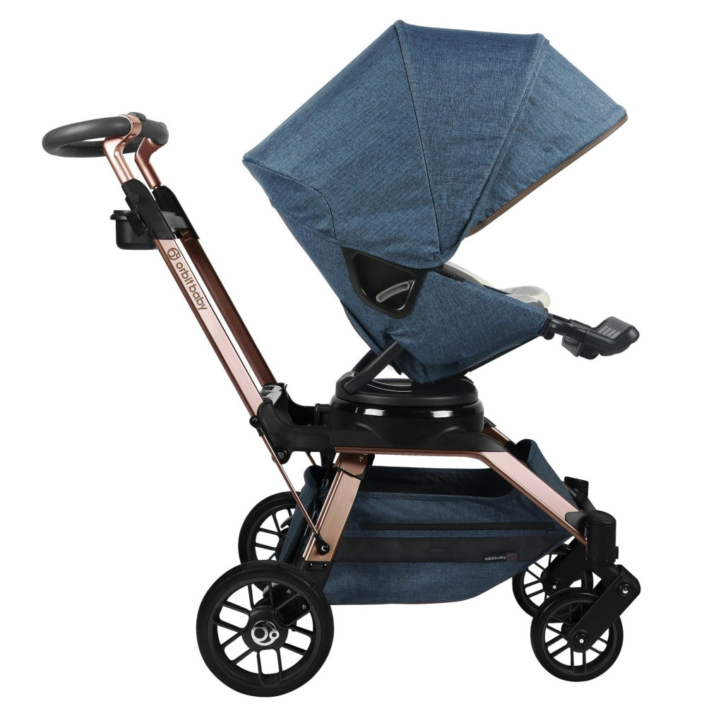 Прогулочная коляска Orbit Baby G5 Melange Navy шасси Rose Gold Прогулочная коляска Orbit Baby G5 Melange Navy шасси Rose Gold