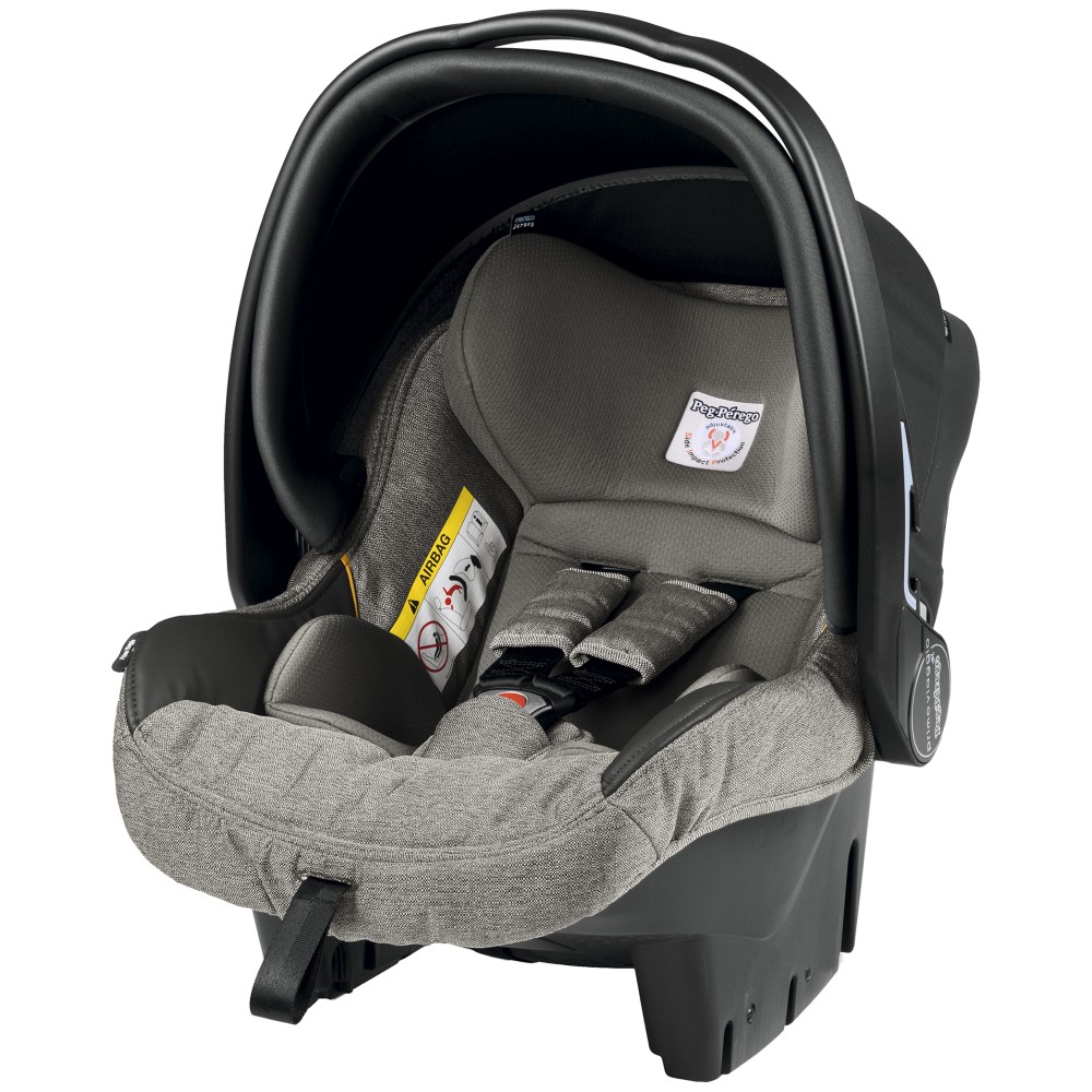 Peg Perego Elite Luxe - модульний набір для дитячої коляски Peg Perego (люлька Navetta Elite, автокрісло Primo Viaggio SL, сумка для мами Borsa) • Grey