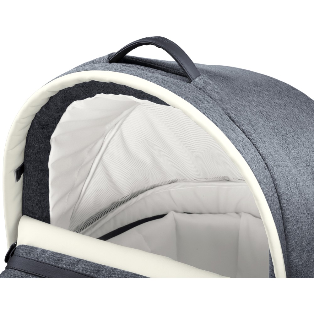 Коляска 2 в 1 Peg Perego Elite Book Plus S Luxe Mirage серо-синяя