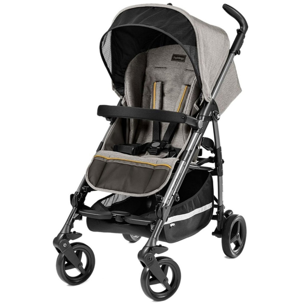 Peg Perego Si Completo - прогулочная коляска, большой капюшон, компактное складывание, боковая ручка для переноски • Luxe Grey