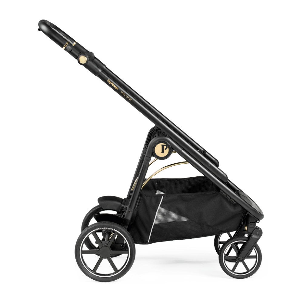 Peg Perego Veloce - всесезонна прогулянкова коляска, реверсивний прогулянковий блок, компактне складання • Grafic Gold (графічне золото)