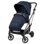 Peg Perego Vivace - легка прогулянкова коляска, реверсивний прогулянковий блок, компактно складається, маневреність на будь-якій місцевості • Blue Shine