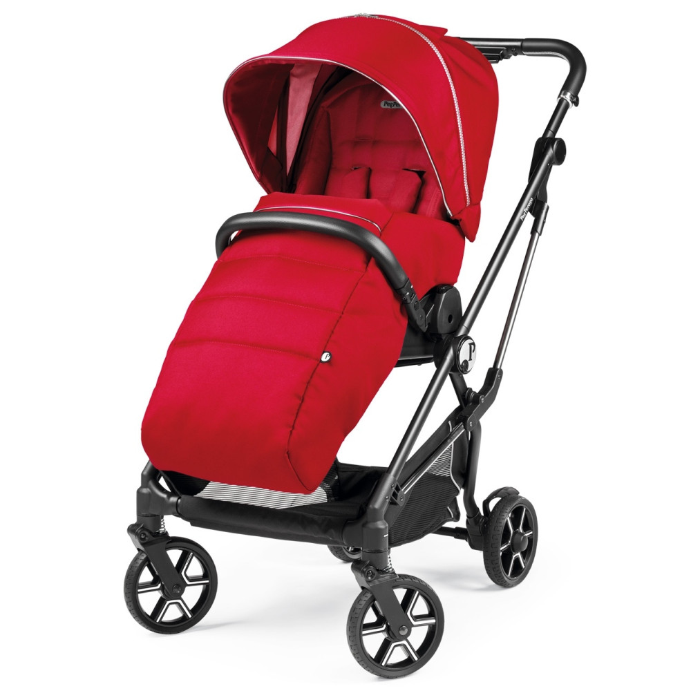 Peg Perego Vivace - легкая прогулочная коляска, реверсивный прогулочный блок, компактно складывается, маневренность на любой местности • Red Shine