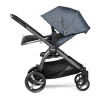 Peg Perego Ypsi Combo - дитяча коляска 2 в 1, коляска трансформер для двійні, компактне складання • Luxe Mirage