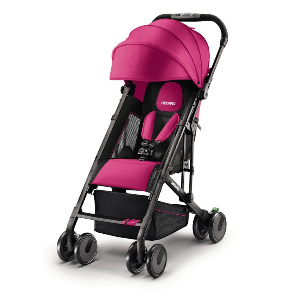 Коляска-книжка Recaro EasyLife Elite на черной раме Pink