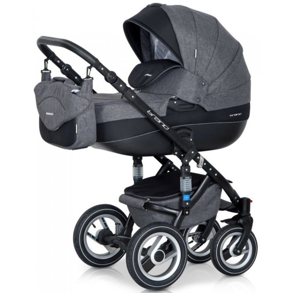 Коляска 2 в 1 Riko Brano 01 Carbon (Рико Брано Карбон)