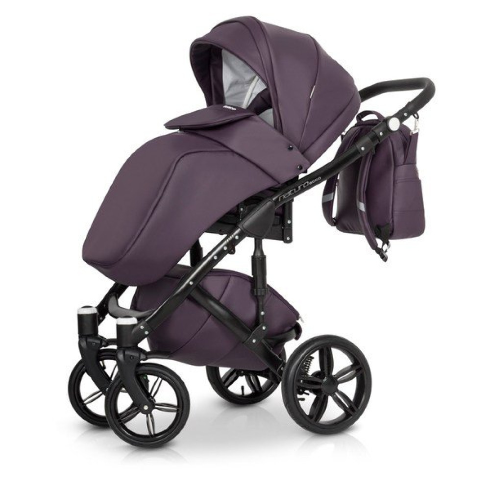 Коляска 2 в 1 Riko Naturo Ecco 01 Plum