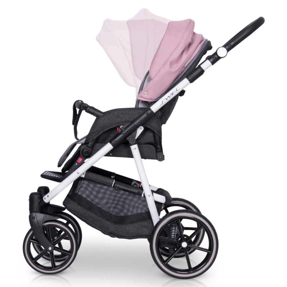 Коляска 2 в 1 Riko Swift Natural 01 Scarlet