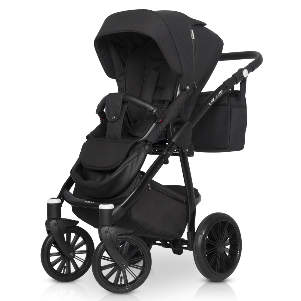 Коляска 2 в 1 Riko Villa 04 Carbon (Ріко Вілла)