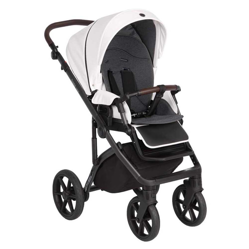 Коляска 2 в 1 Roan Bass Next White еко-шкіра (R-BN-WE)