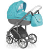 Коляска 2 в 1 Roan Bass Soft Summer Blue Hawaii (Роан Басс Софт Саммер Блу Гаваи)