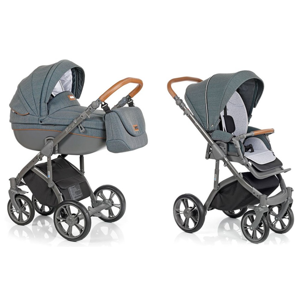 Коляска 2 в 1 Roan Bass Soft Chevron Green (Роан Басс Софт Шеврон Грин)