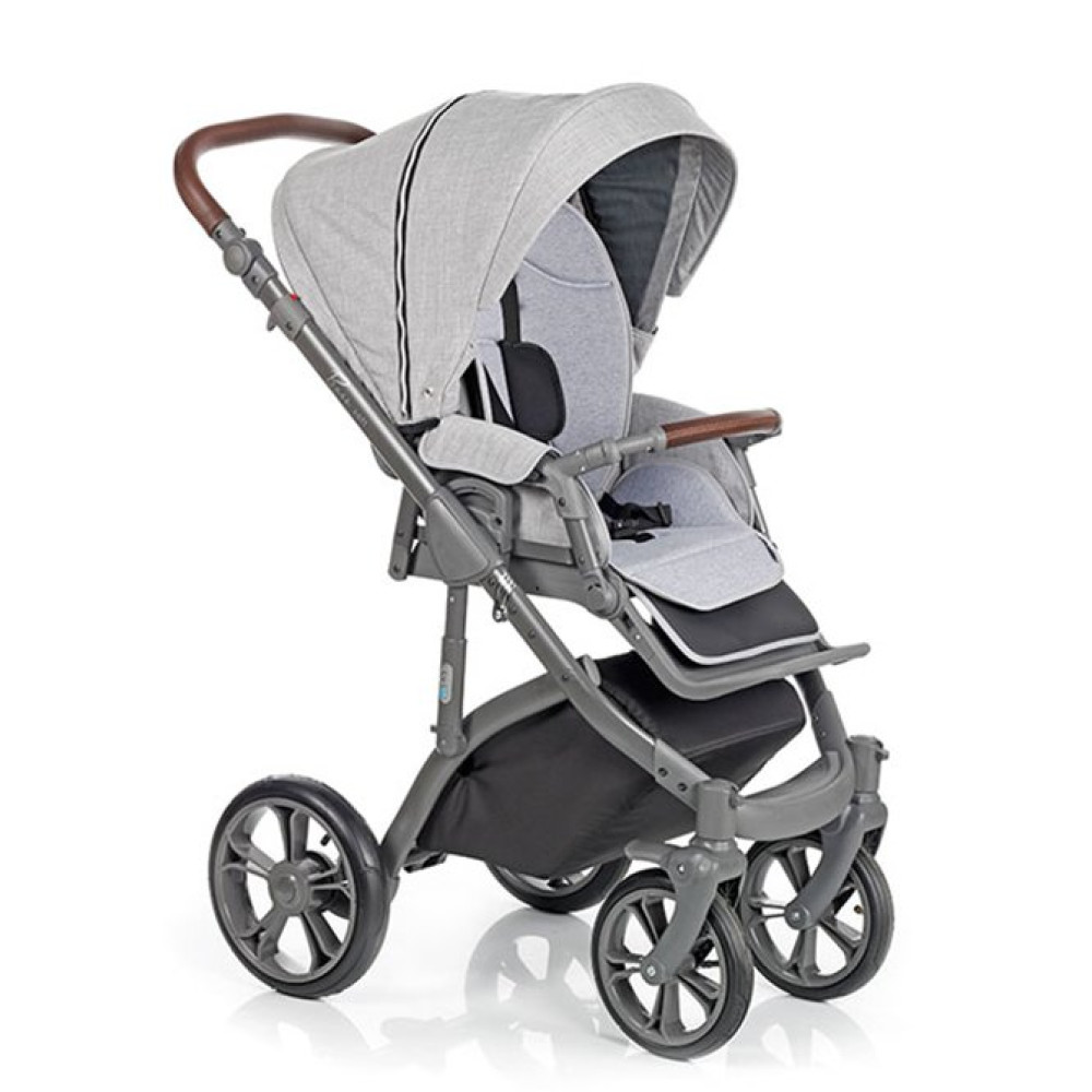 Коляска 2 в 1 Roan Bass Soft Grey Powder (Роан Басс Софт Грей Павдер)